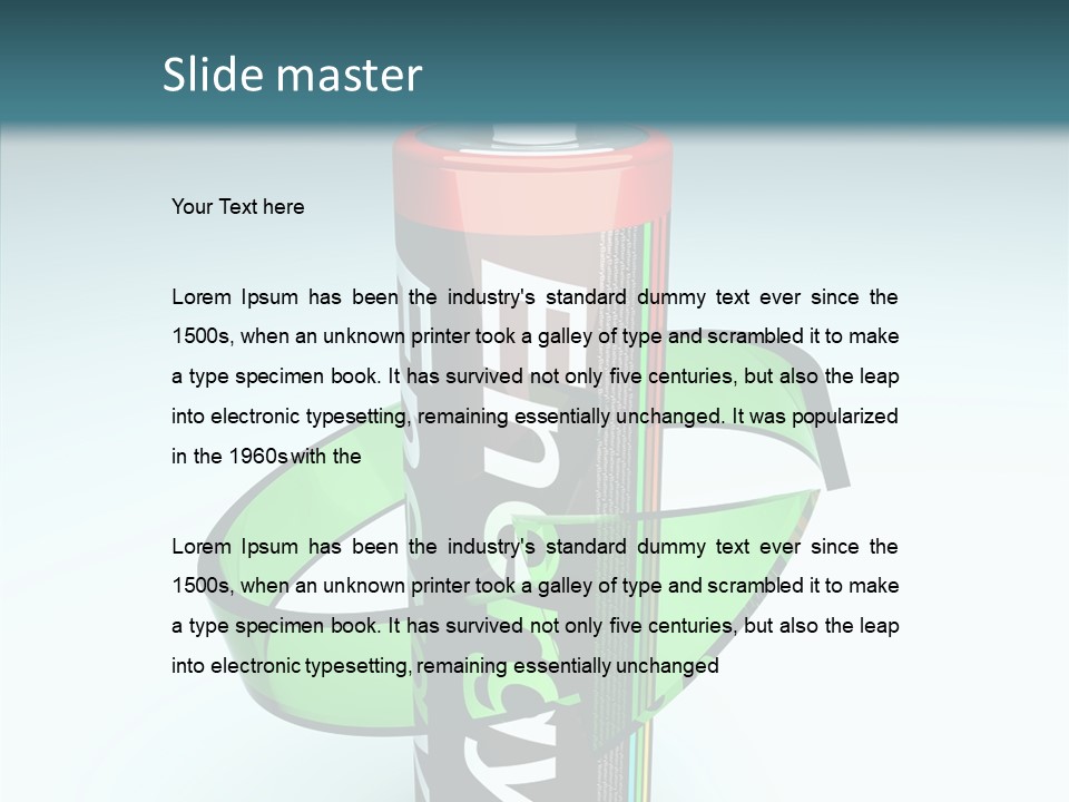 Umweltfreundlich Aufladbar Recycle PowerPoint Template