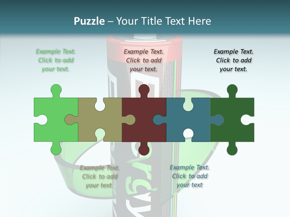 Umweltfreundlich Aufladbar Recycle PowerPoint Template