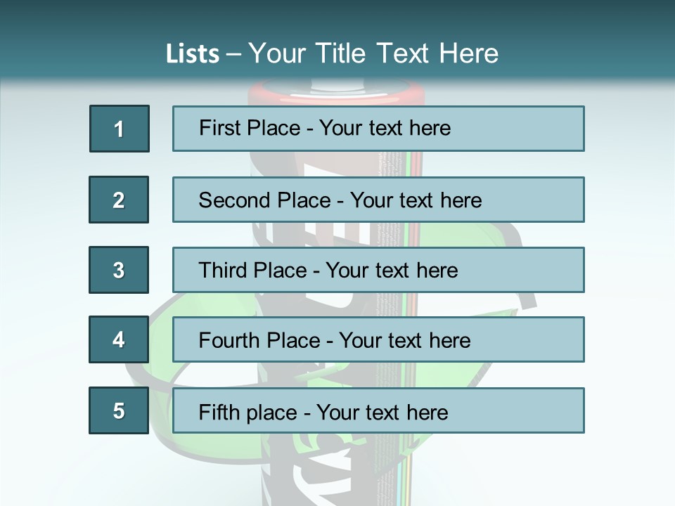 Umweltfreundlich Aufladbar Recycle PowerPoint Template