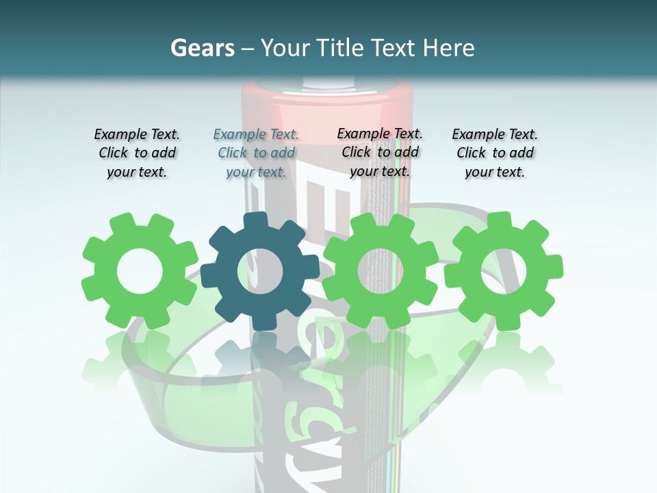 Umweltfreundlich Aufladbar Recycle PowerPoint Template