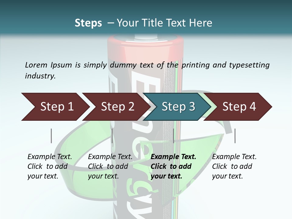 Umweltfreundlich Aufladbar Recycle PowerPoint Template