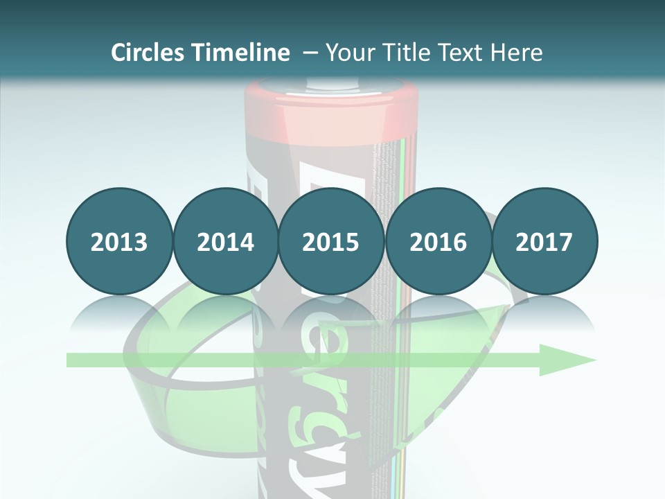 Umweltfreundlich Aufladbar Recycle PowerPoint Template