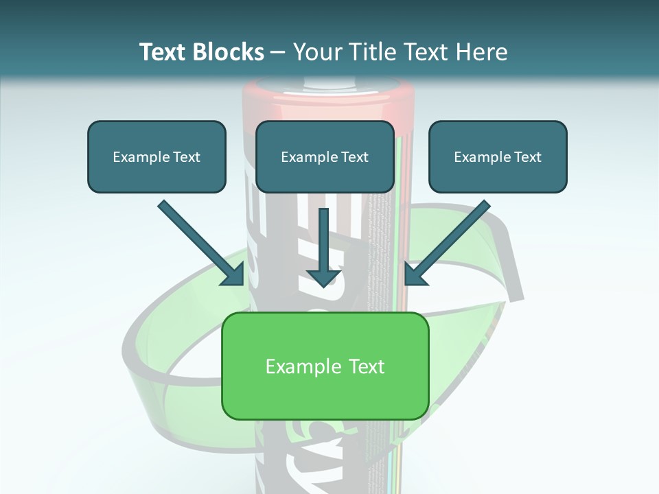 Umweltfreundlich Aufladbar Recycle PowerPoint Template