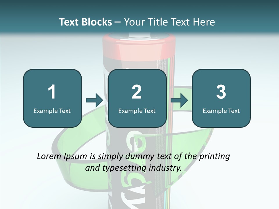 Umweltfreundlich Aufladbar Recycle PowerPoint Template
