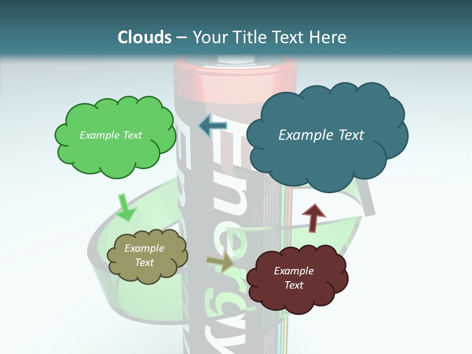 Umweltfreundlich Aufladbar Recycle PowerPoint Template