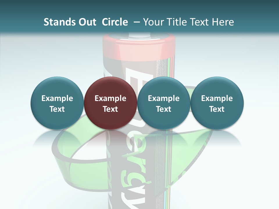 Umweltfreundlich Aufladbar Recycle PowerPoint Template