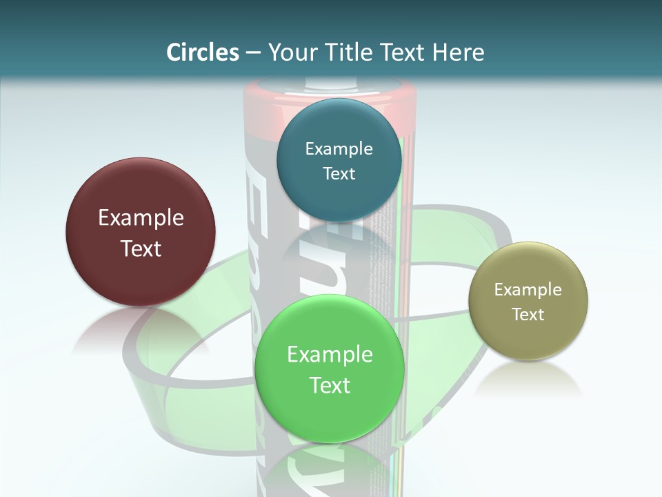 Umweltfreundlich Aufladbar Recycle PowerPoint Template