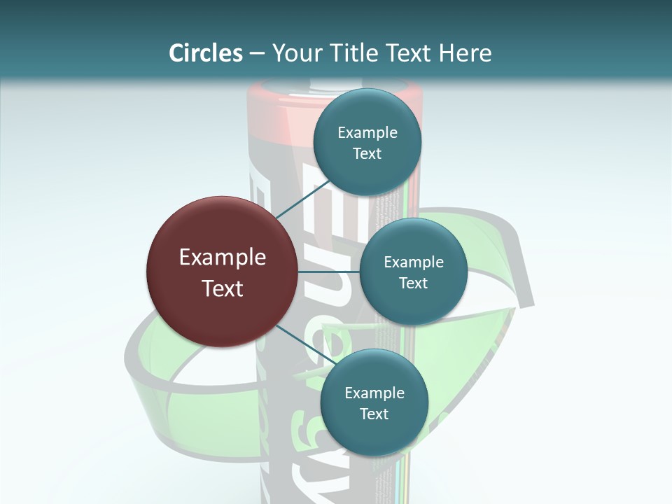 Umweltfreundlich Aufladbar Recycle PowerPoint Template