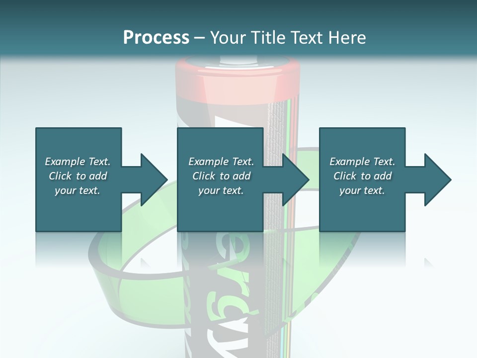 Umweltfreundlich Aufladbar Recycle PowerPoint Template