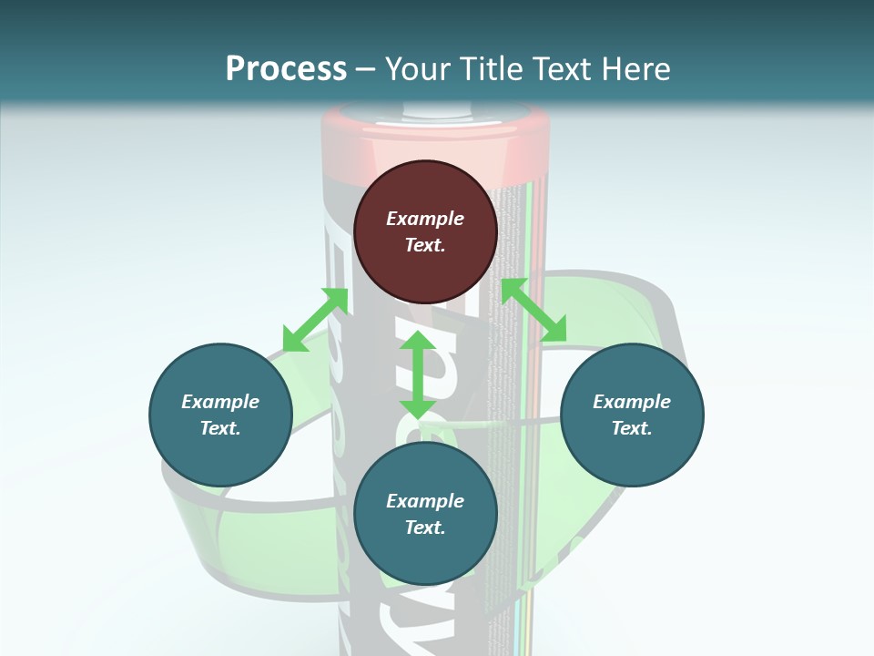 Umweltfreundlich Aufladbar Recycle PowerPoint Template