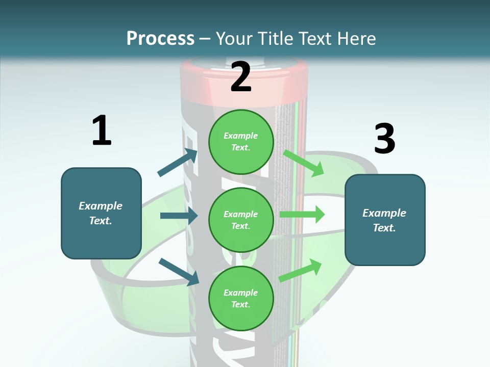 Umweltfreundlich Aufladbar Recycle PowerPoint Template