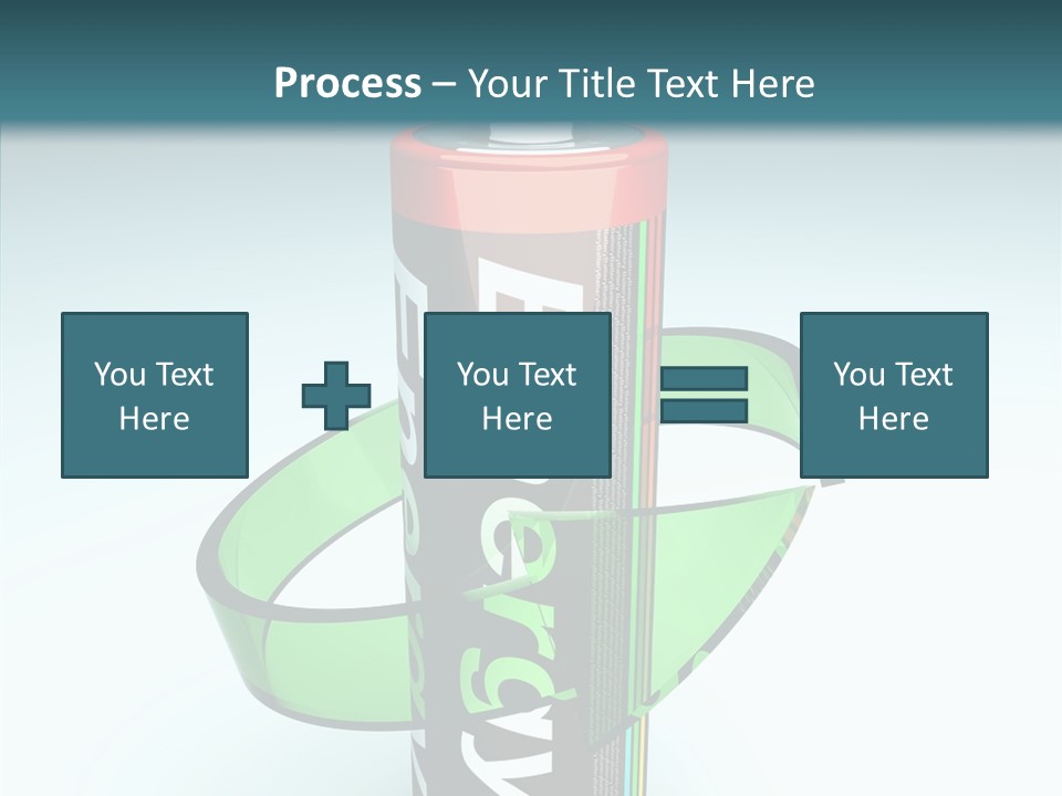 Umweltfreundlich Aufladbar Recycle PowerPoint Template
