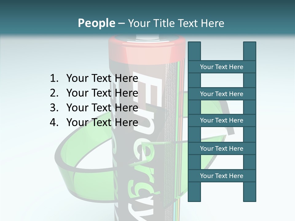 Umweltfreundlich Aufladbar Recycle PowerPoint Template