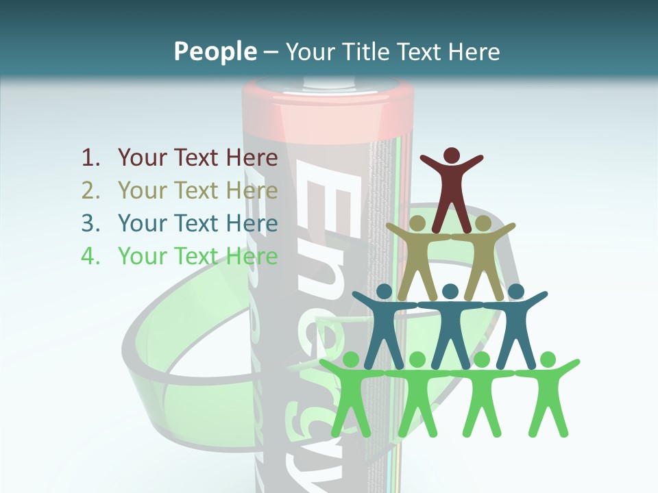 Umweltfreundlich Aufladbar Recycle PowerPoint Template