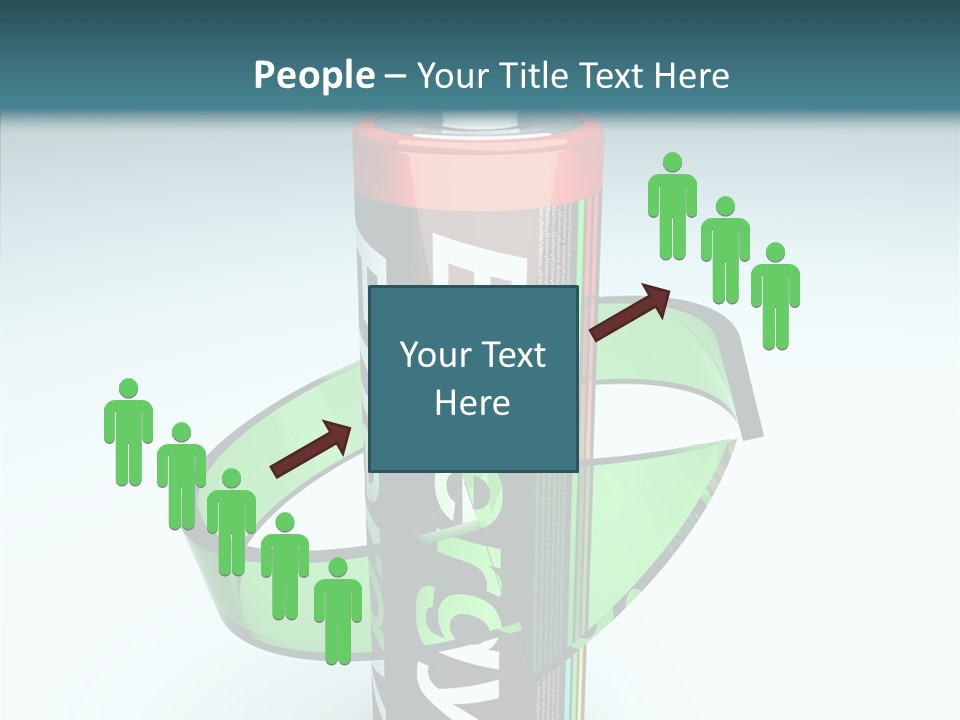 Umweltfreundlich Aufladbar Recycle PowerPoint Template