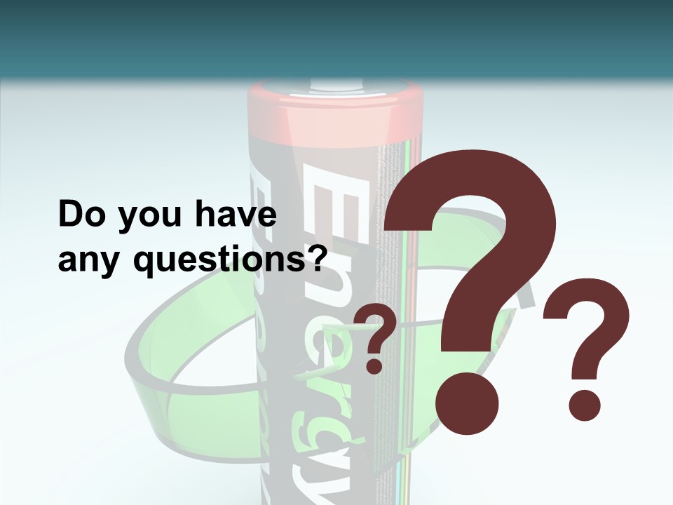 Umweltfreundlich Aufladbar Recycle PowerPoint Template