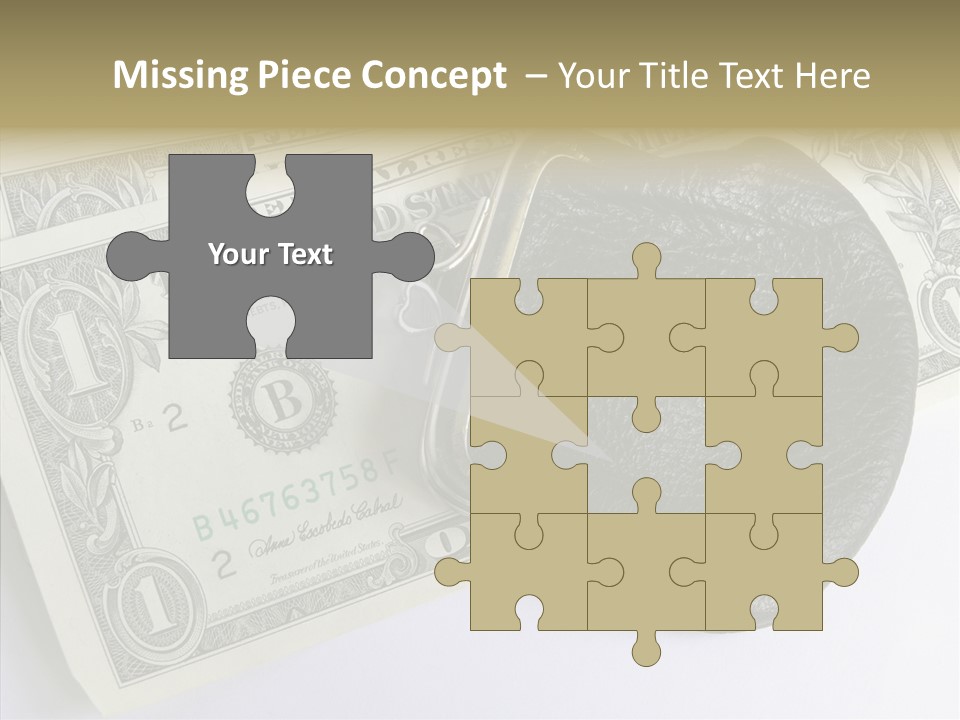 Pocket Money Roll PowerPoint Template