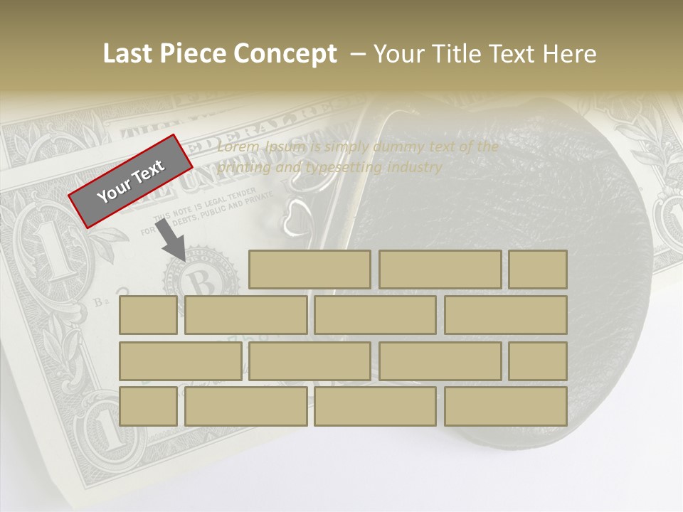 Pocket Money Roll PowerPoint Template