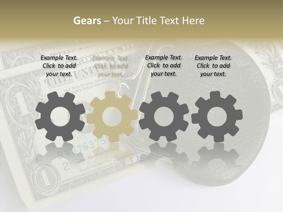 Pocket Money Roll PowerPoint Template