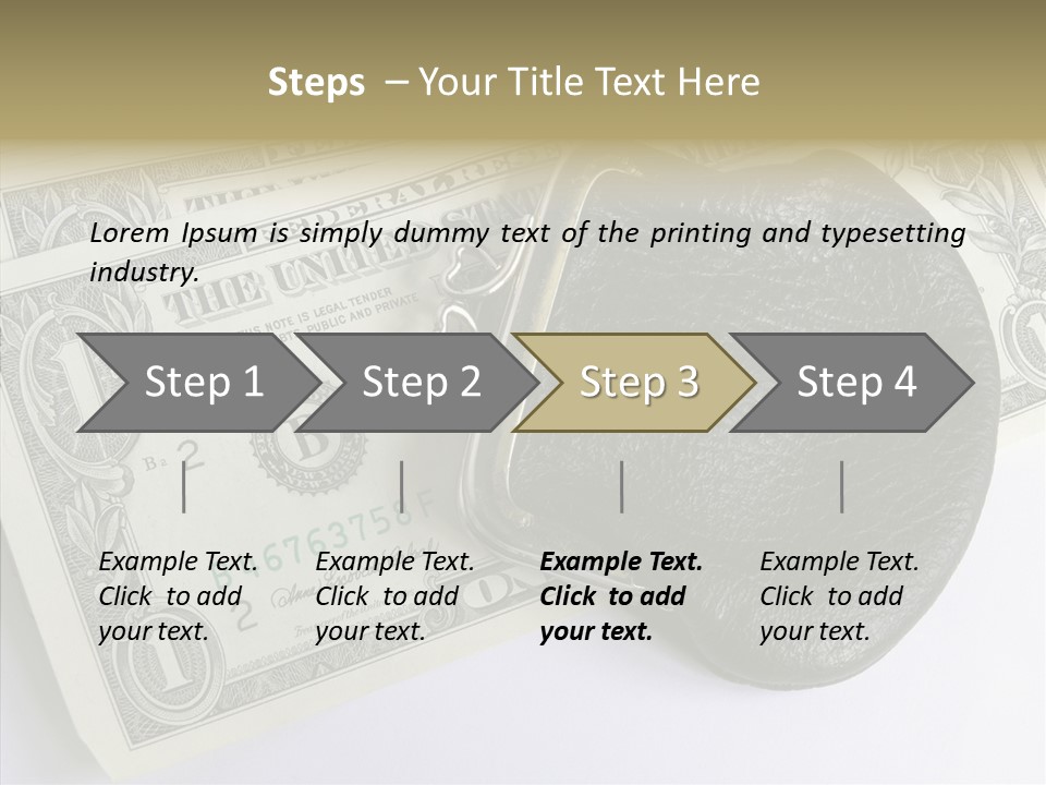 Pocket Money Roll PowerPoint Template