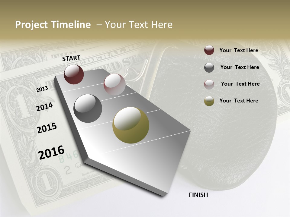 Pocket Money Roll PowerPoint Template