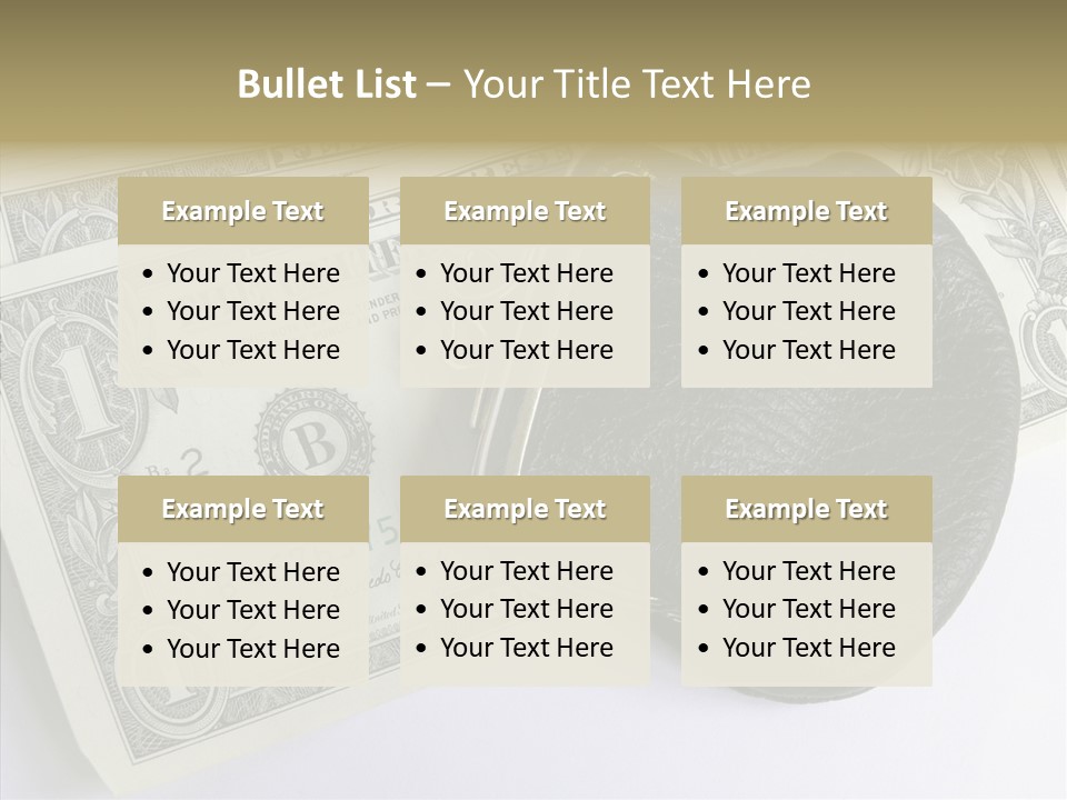 Pocket Money Roll PowerPoint Template