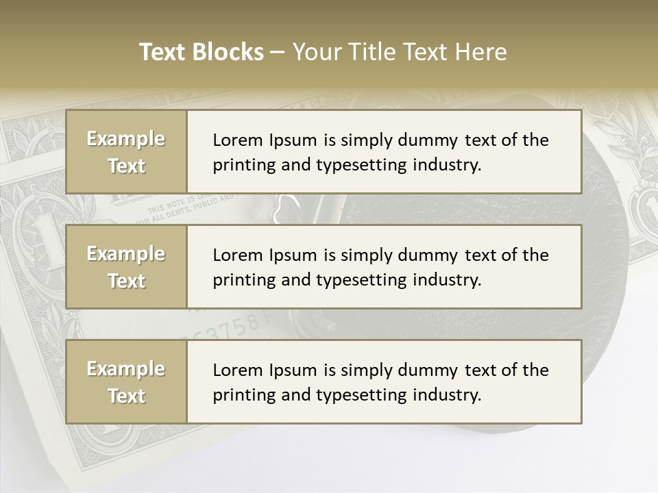Pocket Money Roll PowerPoint Template