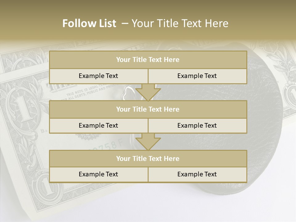 Pocket Money Roll PowerPoint Template