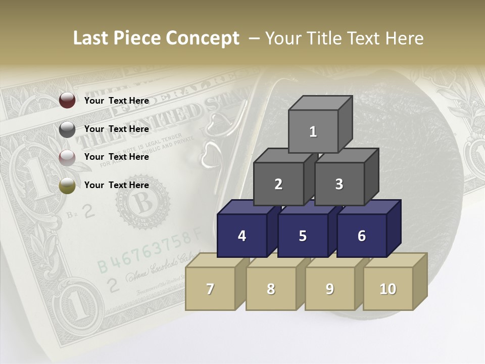 Pocket Money Roll PowerPoint Template