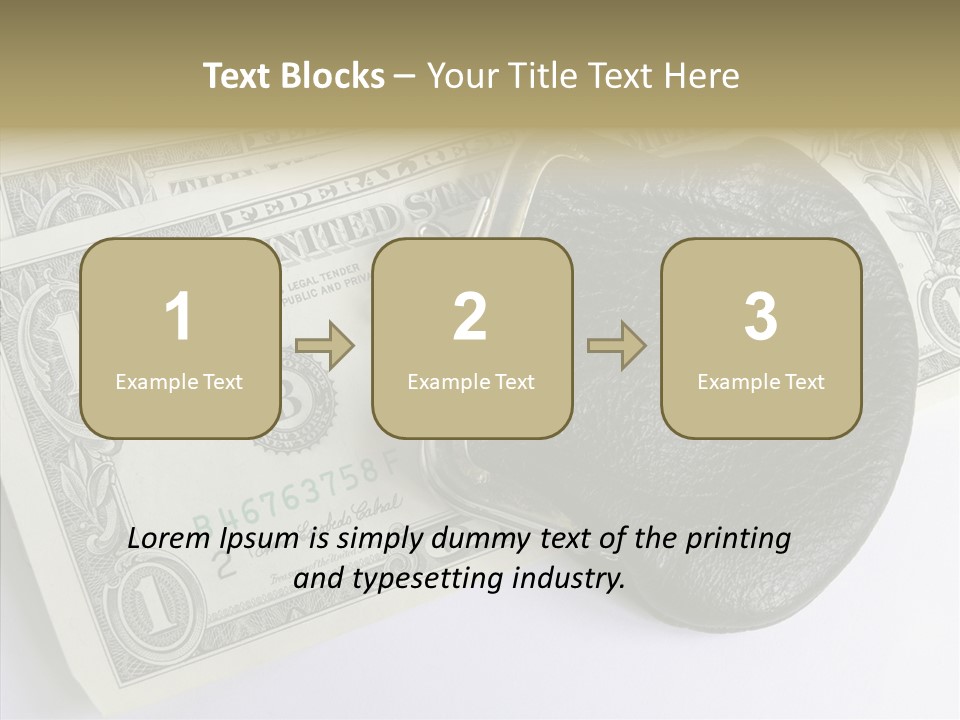 Pocket Money Roll PowerPoint Template