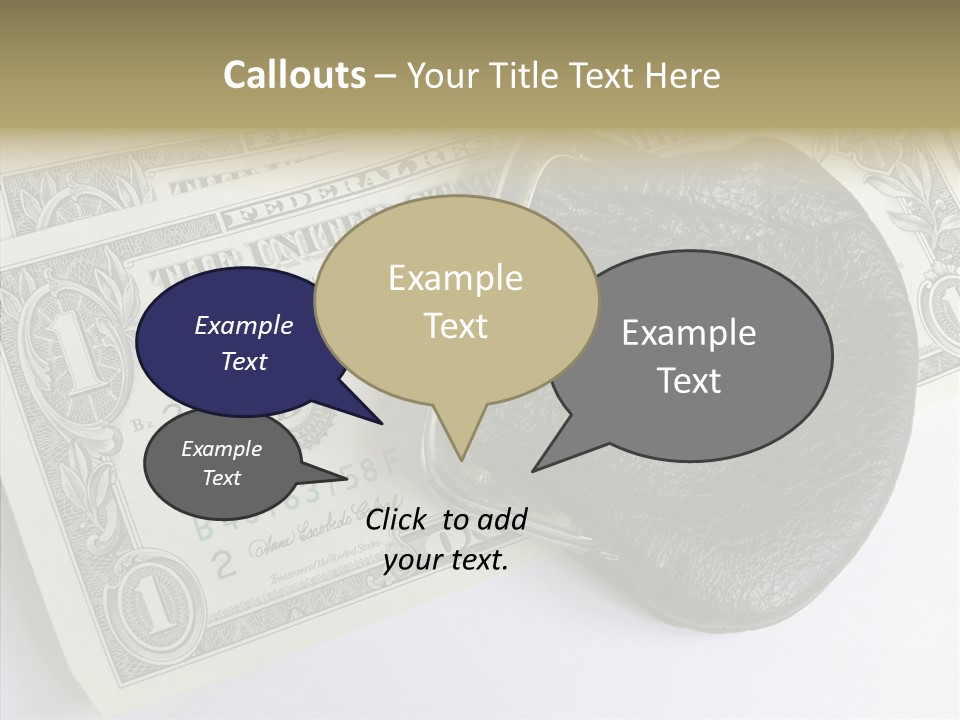 Pocket Money Roll PowerPoint Template