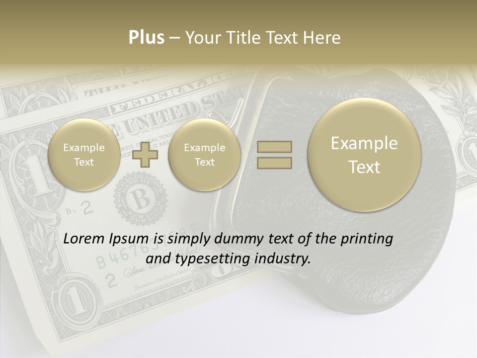 Pocket Money Roll PowerPoint Template