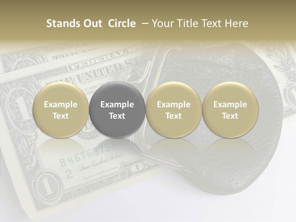 Pocket Money Roll PowerPoint Template