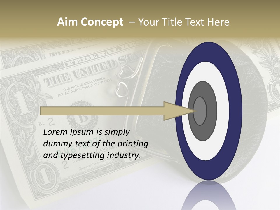 Pocket Money Roll PowerPoint Template