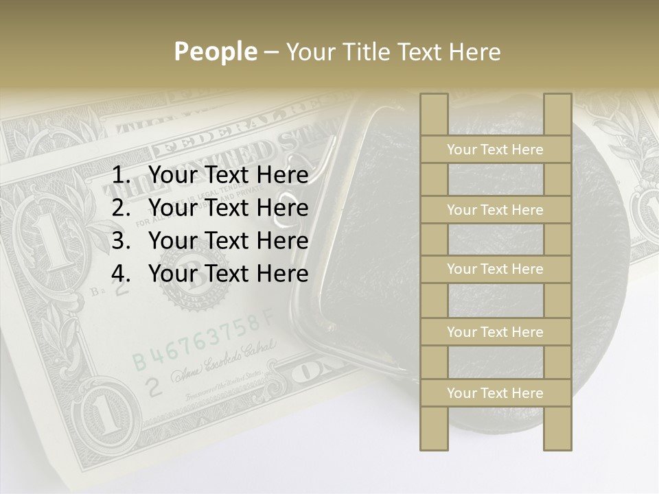 Pocket Money Roll PowerPoint Template