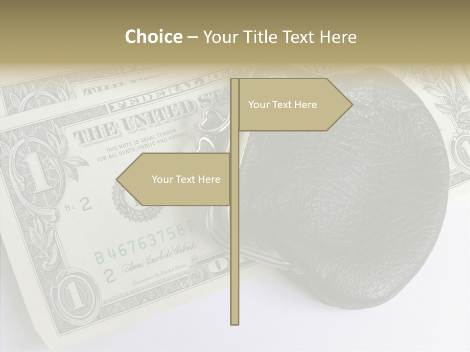 Pocket Money Roll PowerPoint Template