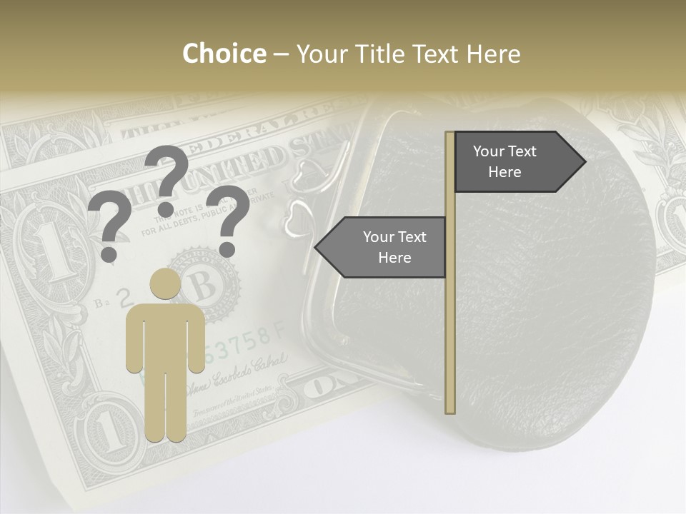 Pocket Money Roll PowerPoint Template