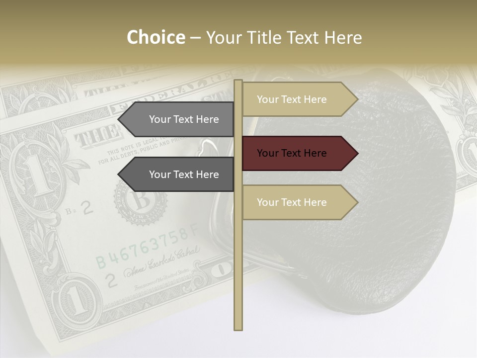 Pocket Money Roll PowerPoint Template