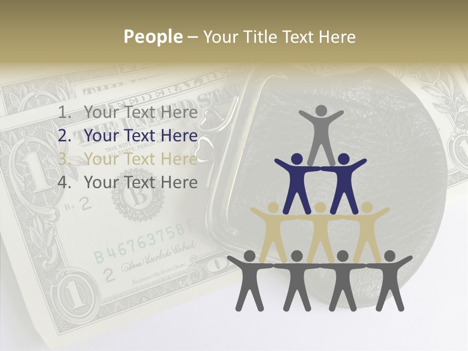 Pocket Money Roll PowerPoint Template