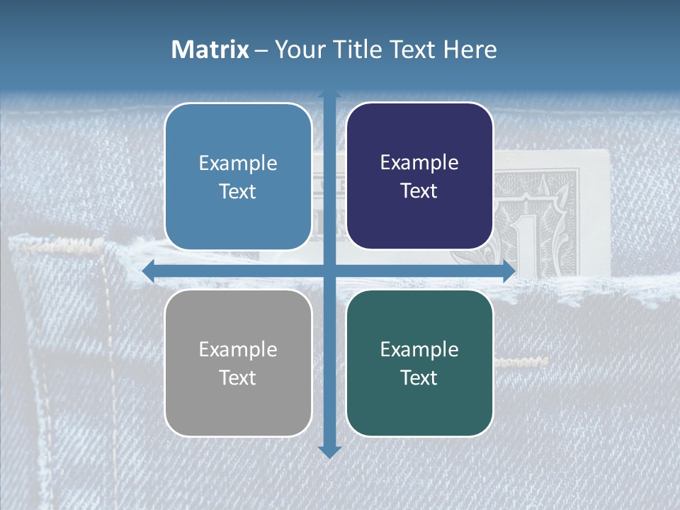 American Jeans Cloth PowerPoint Template