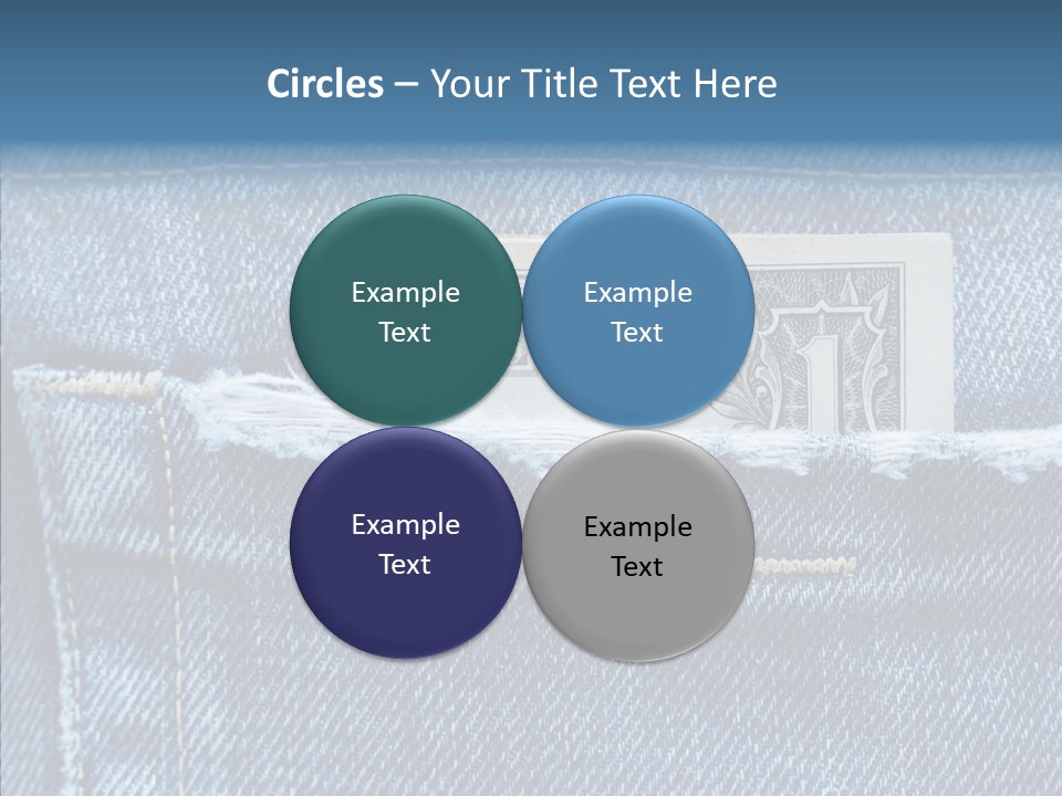 American Jeans Cloth PowerPoint Template