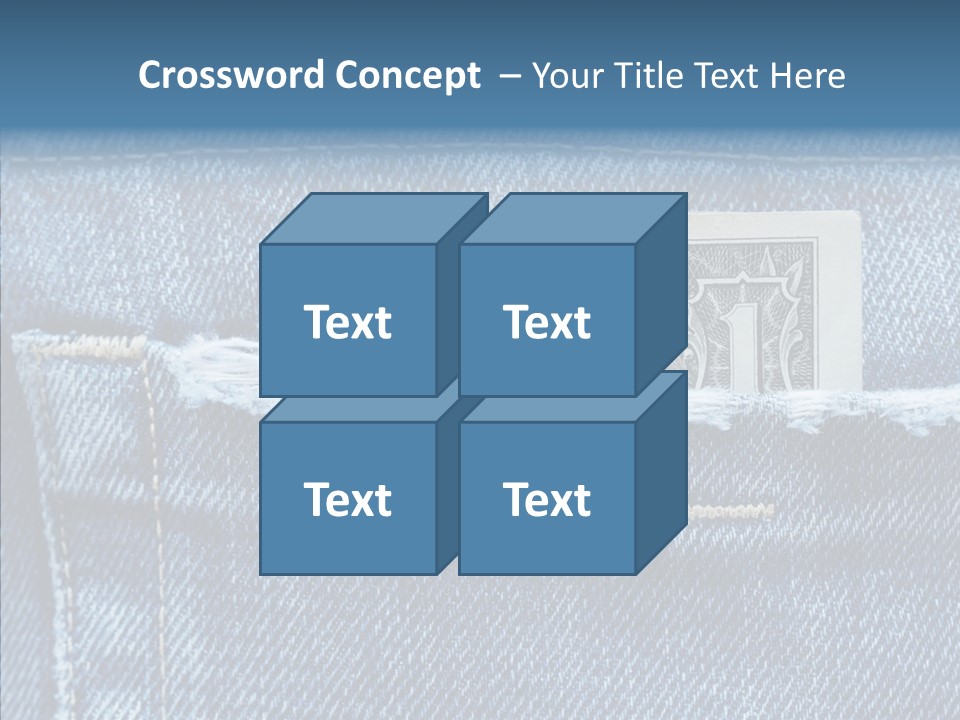 American Jeans Cloth PowerPoint Template