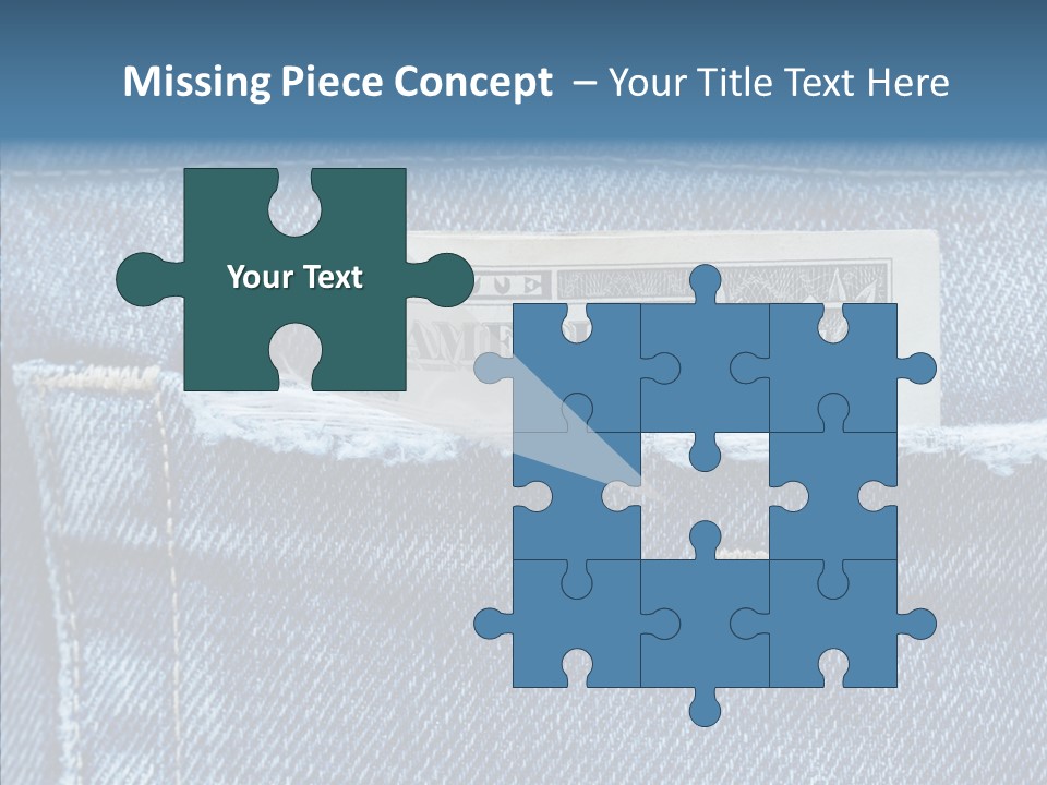 American Jeans Cloth PowerPoint Template