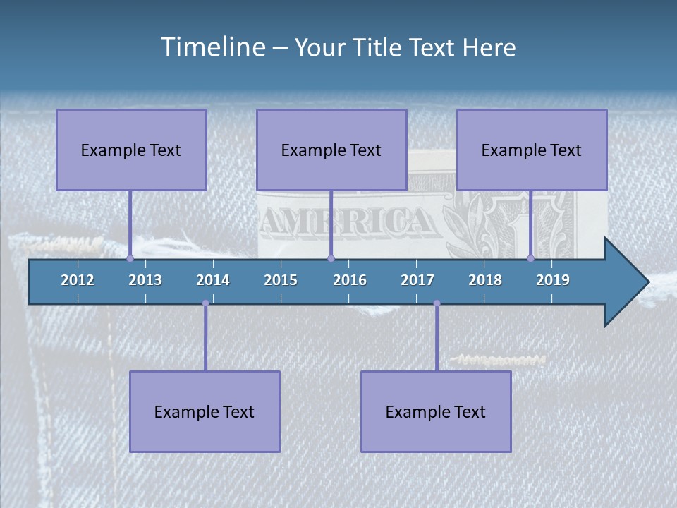 American Jeans Cloth PowerPoint Template