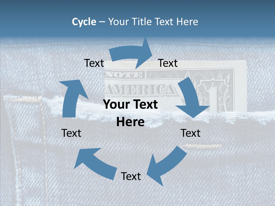 American Jeans Cloth PowerPoint Template