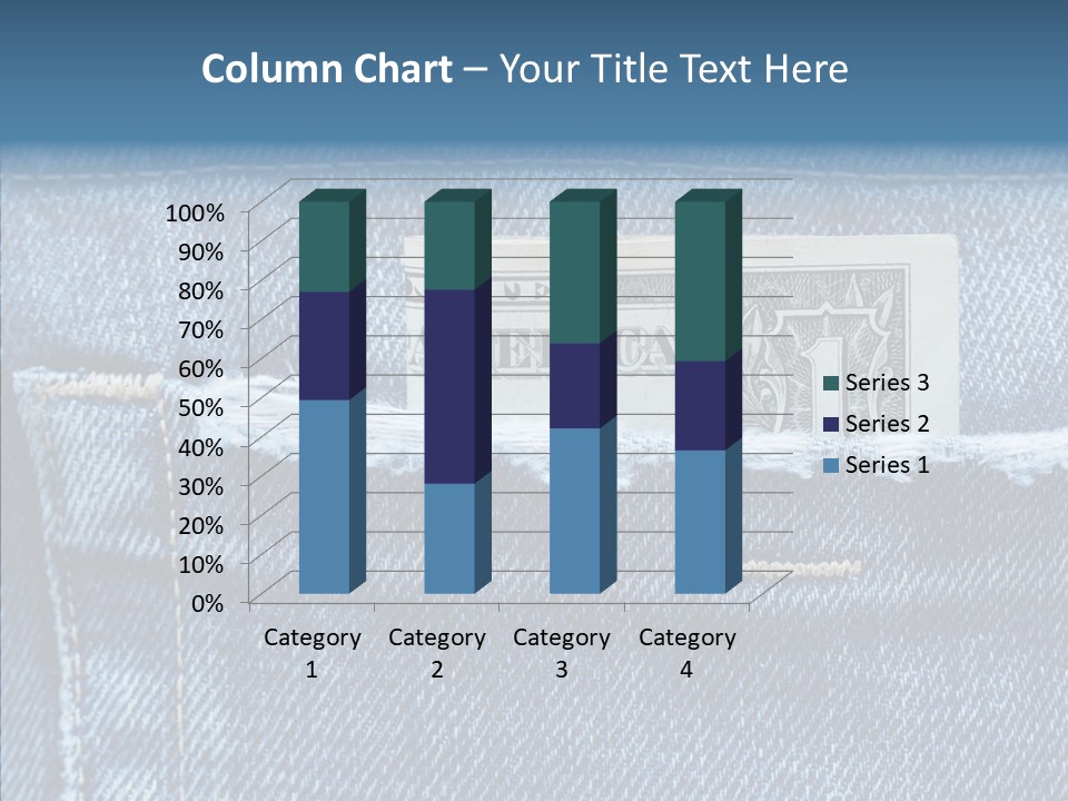 American Jeans Cloth PowerPoint Template