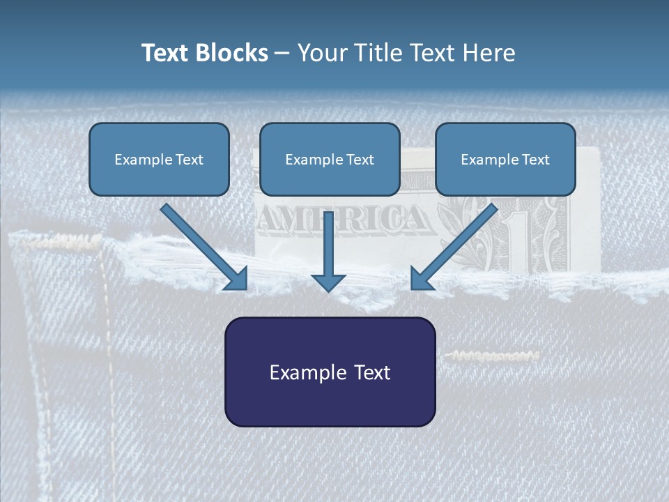American Jeans Cloth PowerPoint Template