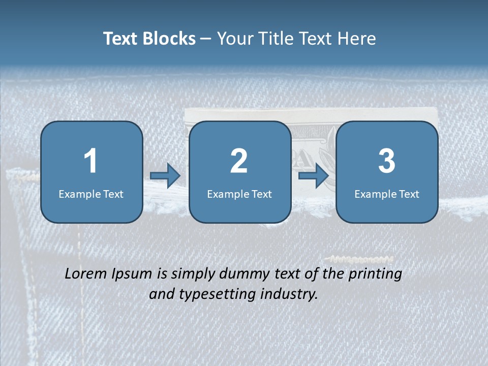 American Jeans Cloth PowerPoint Template