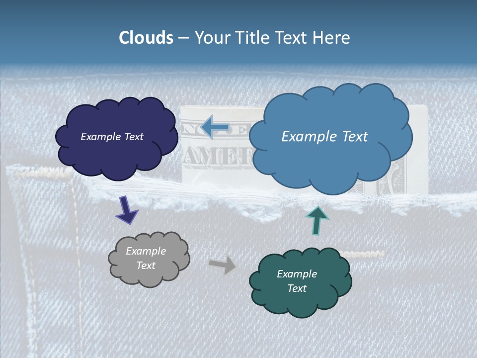 American Jeans Cloth PowerPoint Template