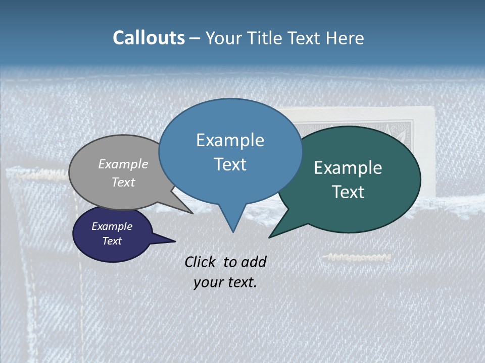 American Jeans Cloth PowerPoint Template